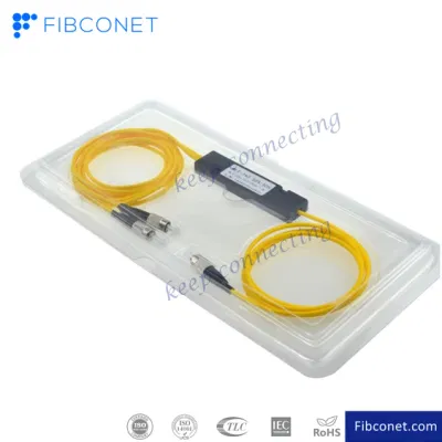 1X2 Caja pequeña 3,0 mm 1m FC/Upc Divisor Fbt de fibra óptica